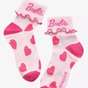Barbie Heart Socks Sweethearts Pink Valentine